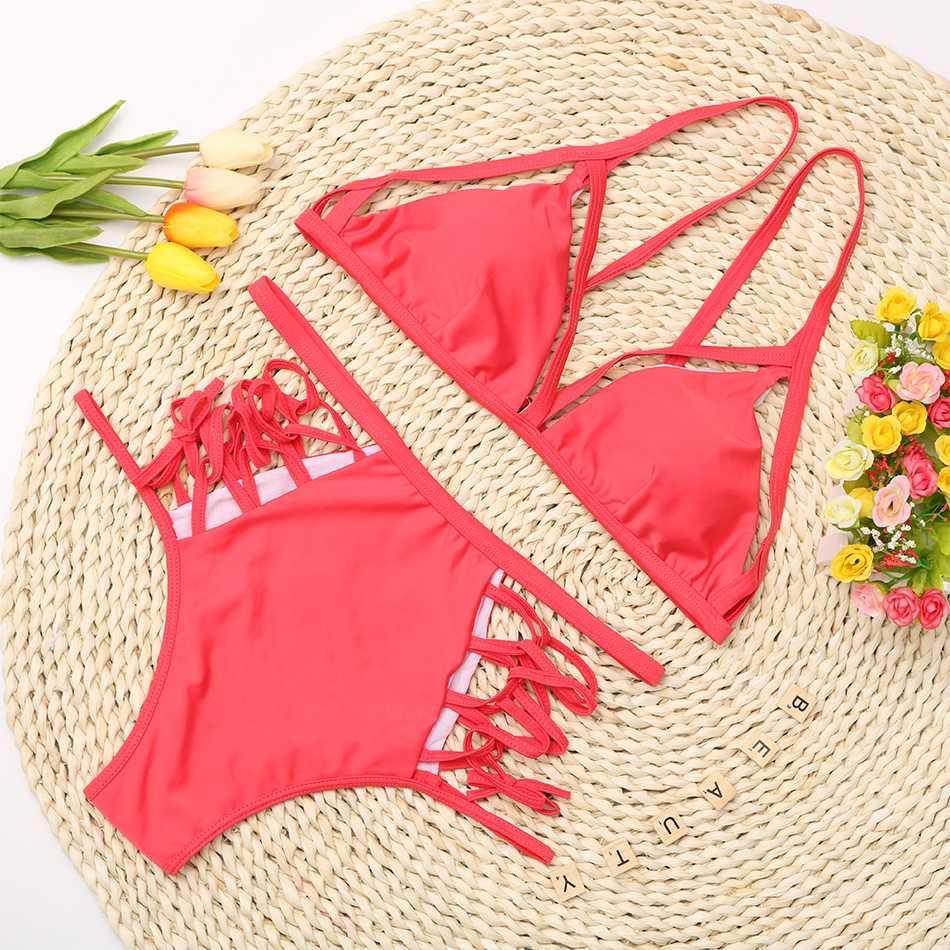Multi-string zomerbikini voor moderne stijlvolle strandavonturen