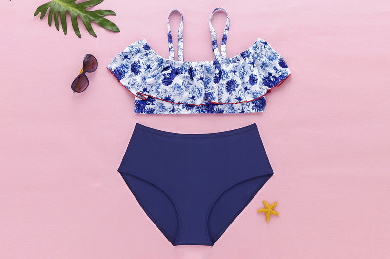 Printed Plus-Size One-Piece Swimsuit for Effortless Summer Chic-Theone Apparel