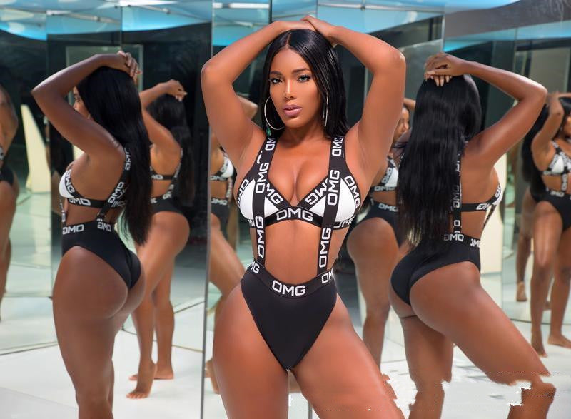 Solid Color Ladies’ Bikini for Timeless Beach Style-Black-Theone Apparel