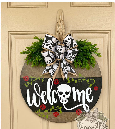 Southern Themed "Boo Y'all" Ghost Wreath Halloween Decoration-Style C-Theone Apparel
