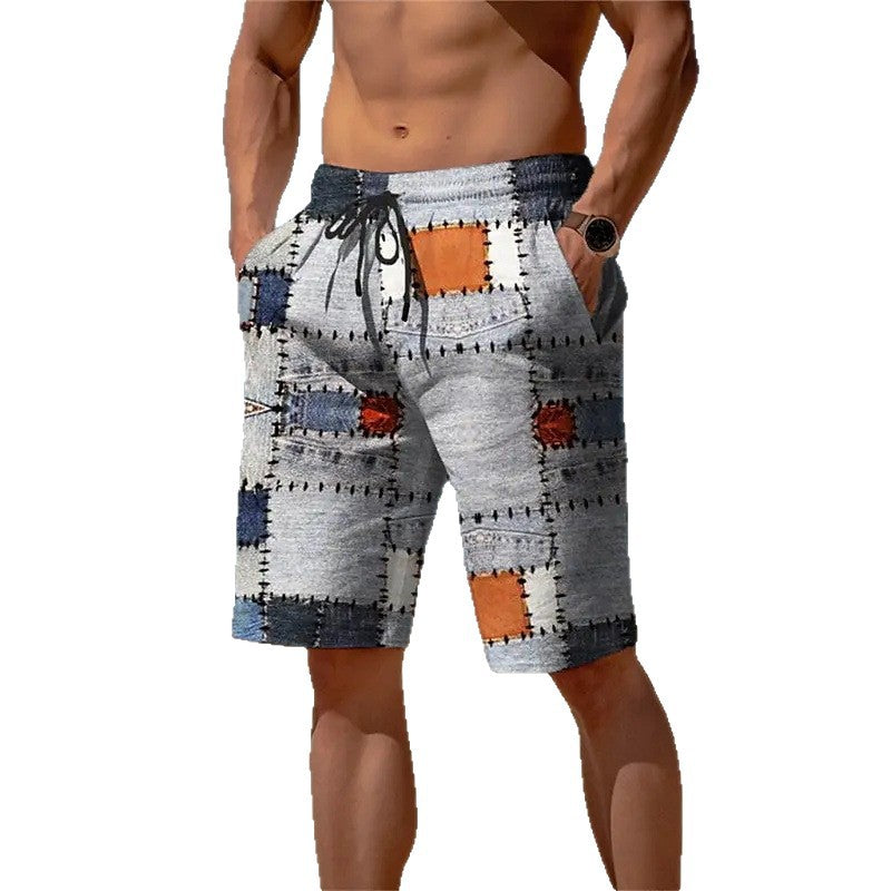 Textured Check Summer Bottoms for Bold Streetwear Style-Theone Apparel