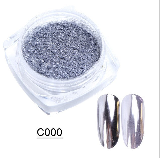 Titanium Mirror Nail Powder Set for False Nails-Magic C000-Theone Apparel