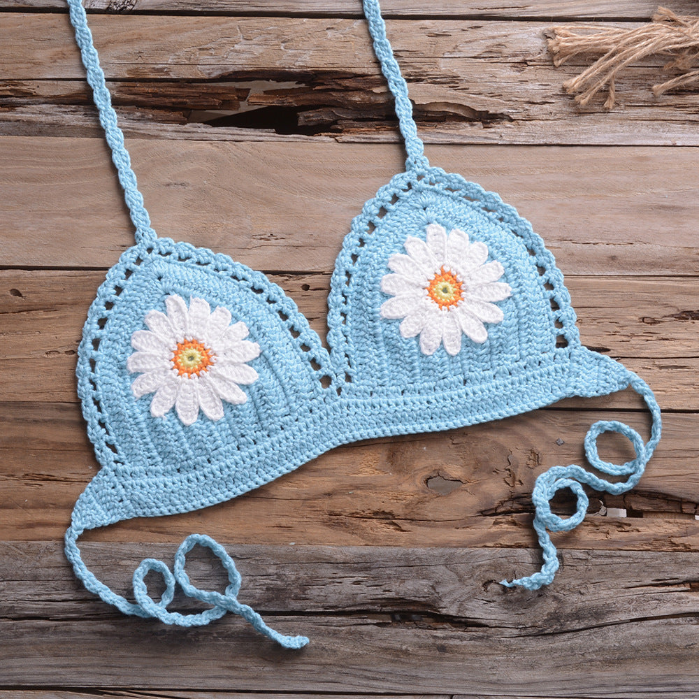 Two-Piece Women’s Bikini for Timeless Summer Beach Fashion-Light Blue-Theone Apparel