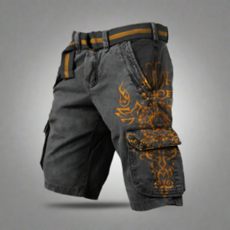 Vibrant Graphic Utility Bottoms with Secure Pocket Storage