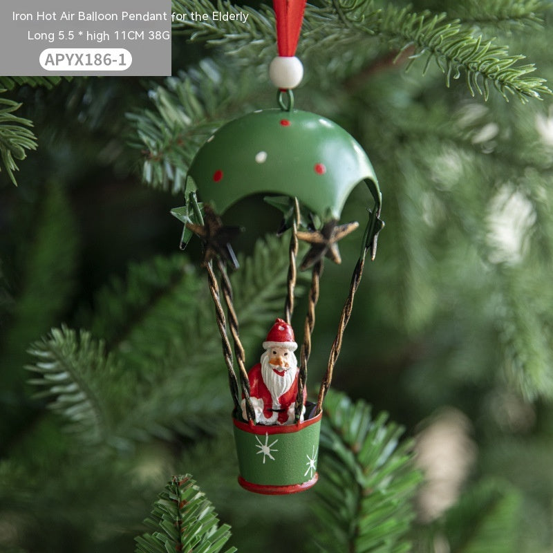 Whimsical Hot Air Balloon Hanging Decorations in Many Variations-Santa 35g-Theone Apparel