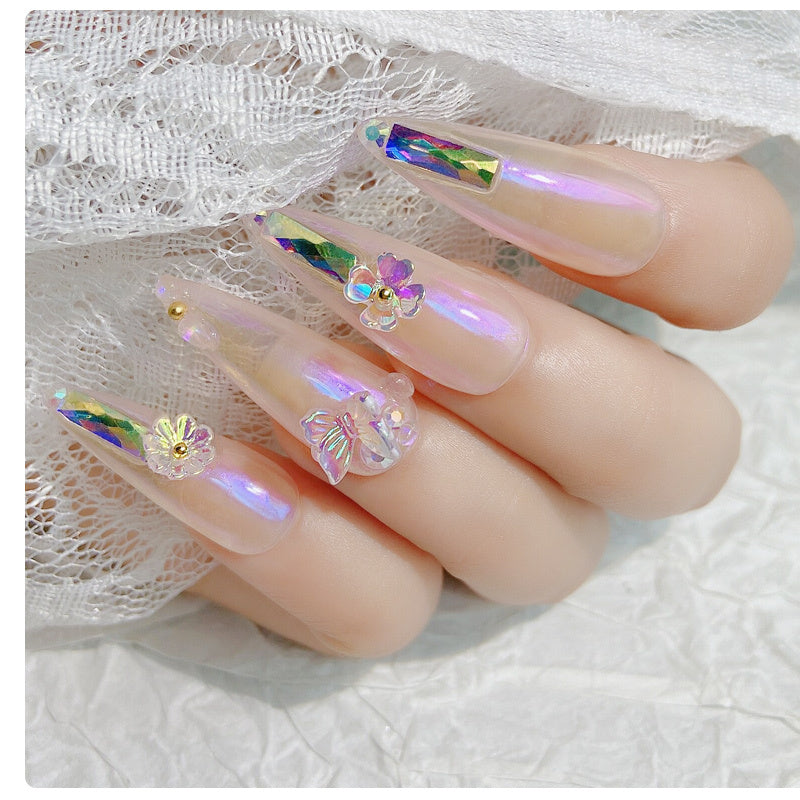 Women's 3D Nail Art Decorations in Iridescent Color Options-Theone Apparel