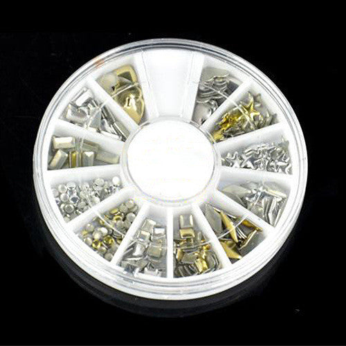 Women's Decorative Nail Adornments in Gold-Gold Box-Theone Apparel