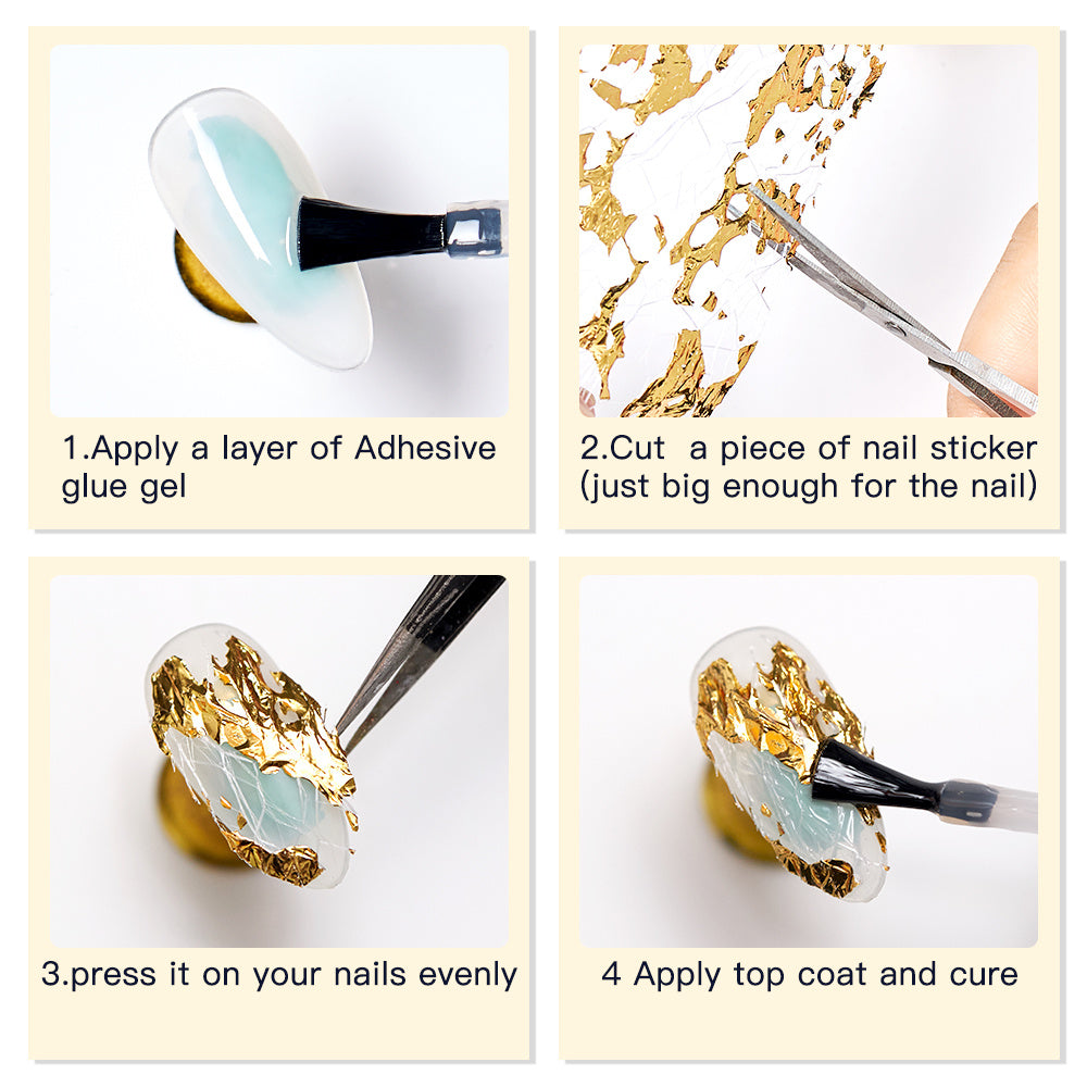 Women's Modern Gold and Silver Foil Paper for Nails-Theone Apparel