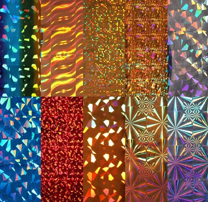 Women's Multicolor Paper Nail Wraps with Shiny Finish-Theone Apparel