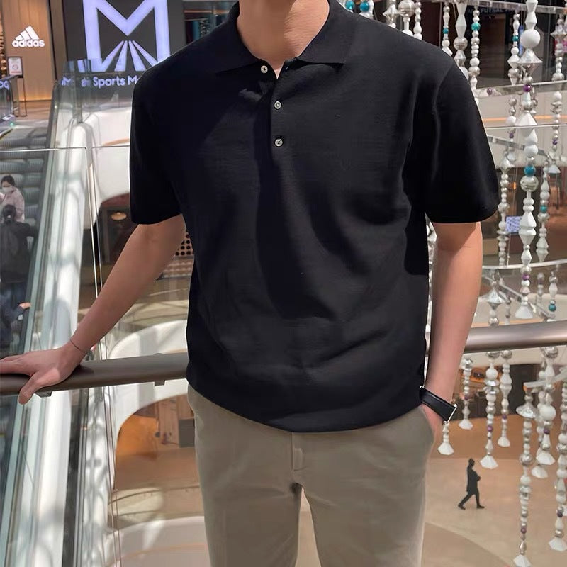 Summer Thin Men's Slim Casual Polo Shirt