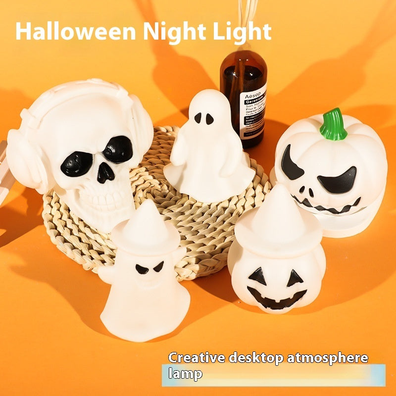 Skull, Pumpkin and Ghost Halloween Themed LED Night Light