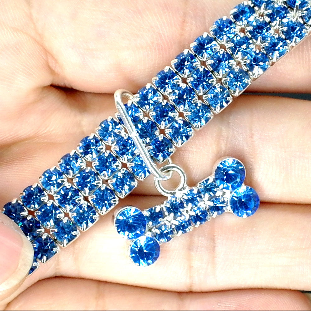 Rhinestone Crystal Dog Collar For Small And Medium Pets