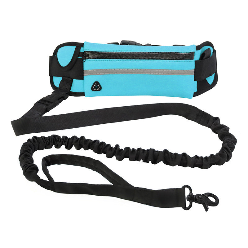 Hands Free Dog Leash With Bungee And Storage Pockets