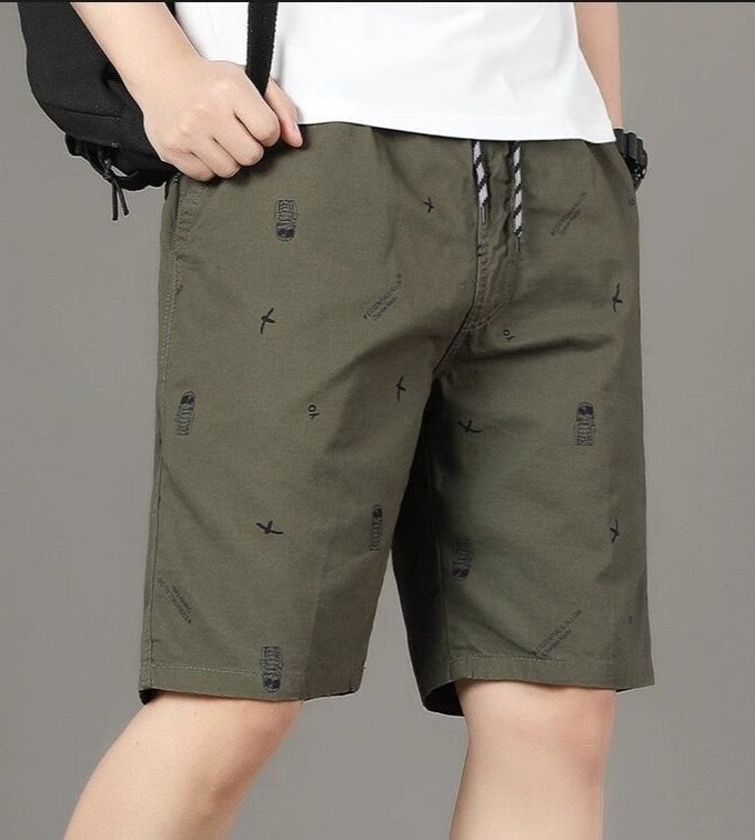 Pantalon de mi-long ajusté détendue offrant un confort décontracté quotidien