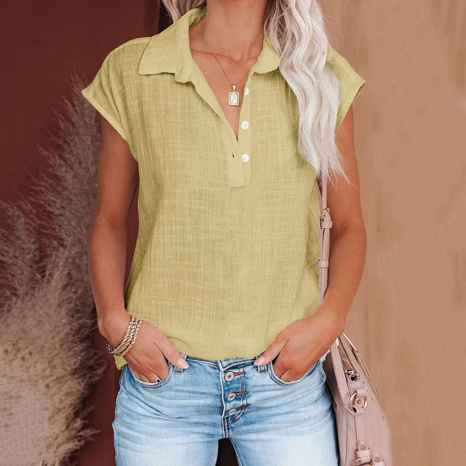 Women's Retro Cotton-linen Shirt