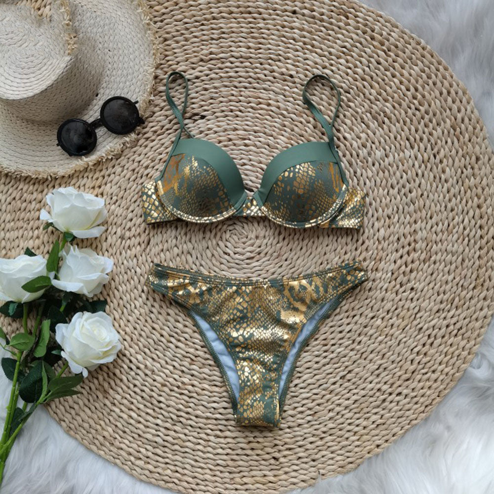 Liegestütze Bronzbikini für verbesserte Kurven und Komfort