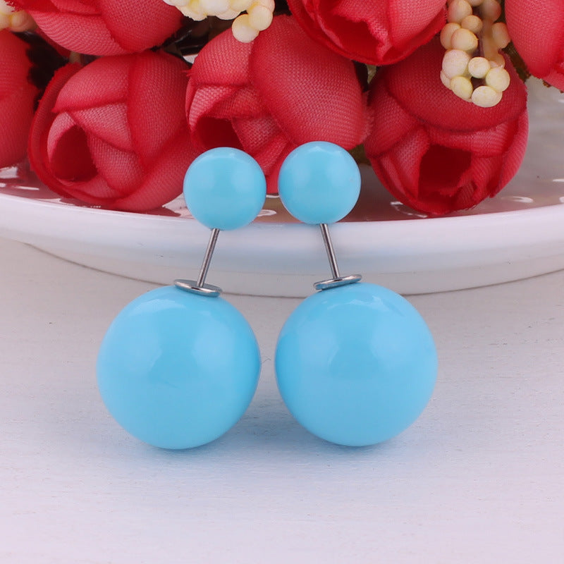 Modern Spherical Stud Earrings