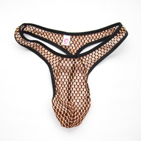 Scaly Geo Print Thong for Men