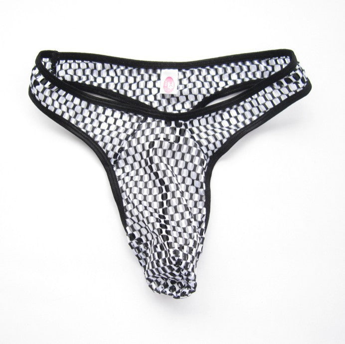 Scaly Geo Print Thong for Men