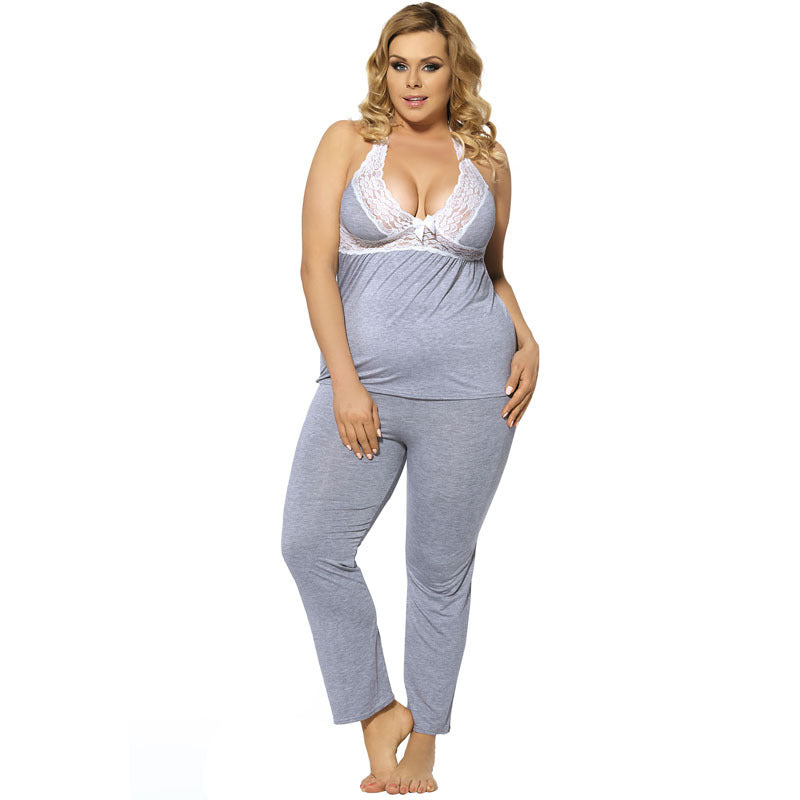 Plus Size Casual Flirty & Lacy Bodysuit