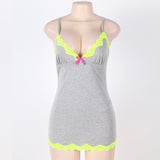 Plus Size Flirty & Casual Neon Dress