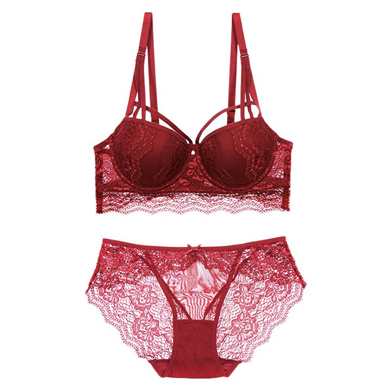 Lace Balconette Bra and Panty Set