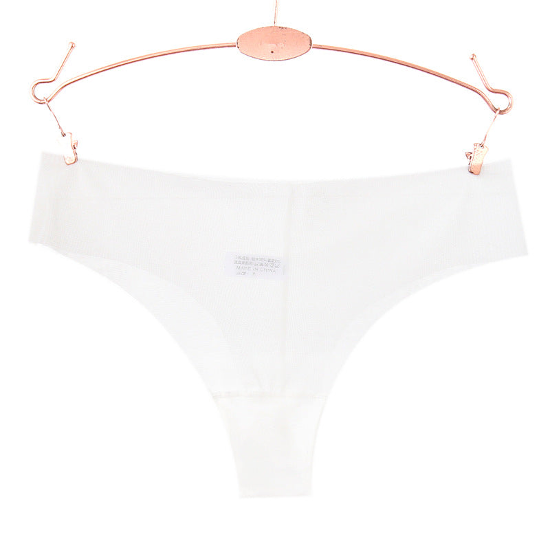 Ruwe rand transparant gaas string panty