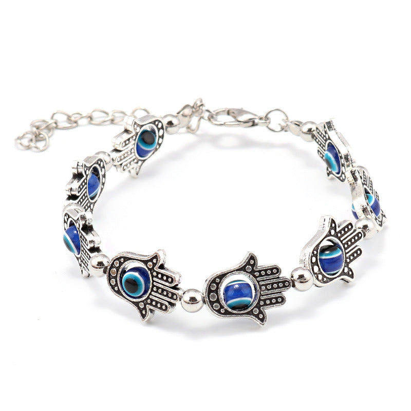 Hamsa Metal Charm Bracelet