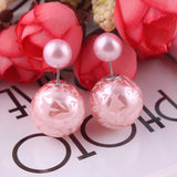 Decorative Spherical Double Sided Earrings