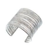 Wire Wrapped Metallic Cuff Bracelet