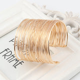 Wire Wrapped Metallic Cuff Bracelet