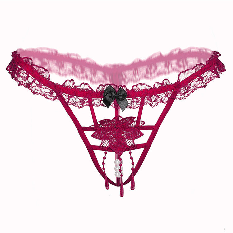 Strand Floral Aplique G String