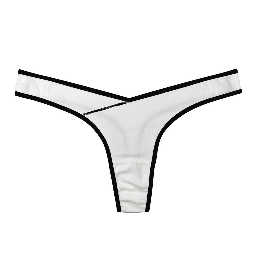 Trimmed Crisscross Thong Panty