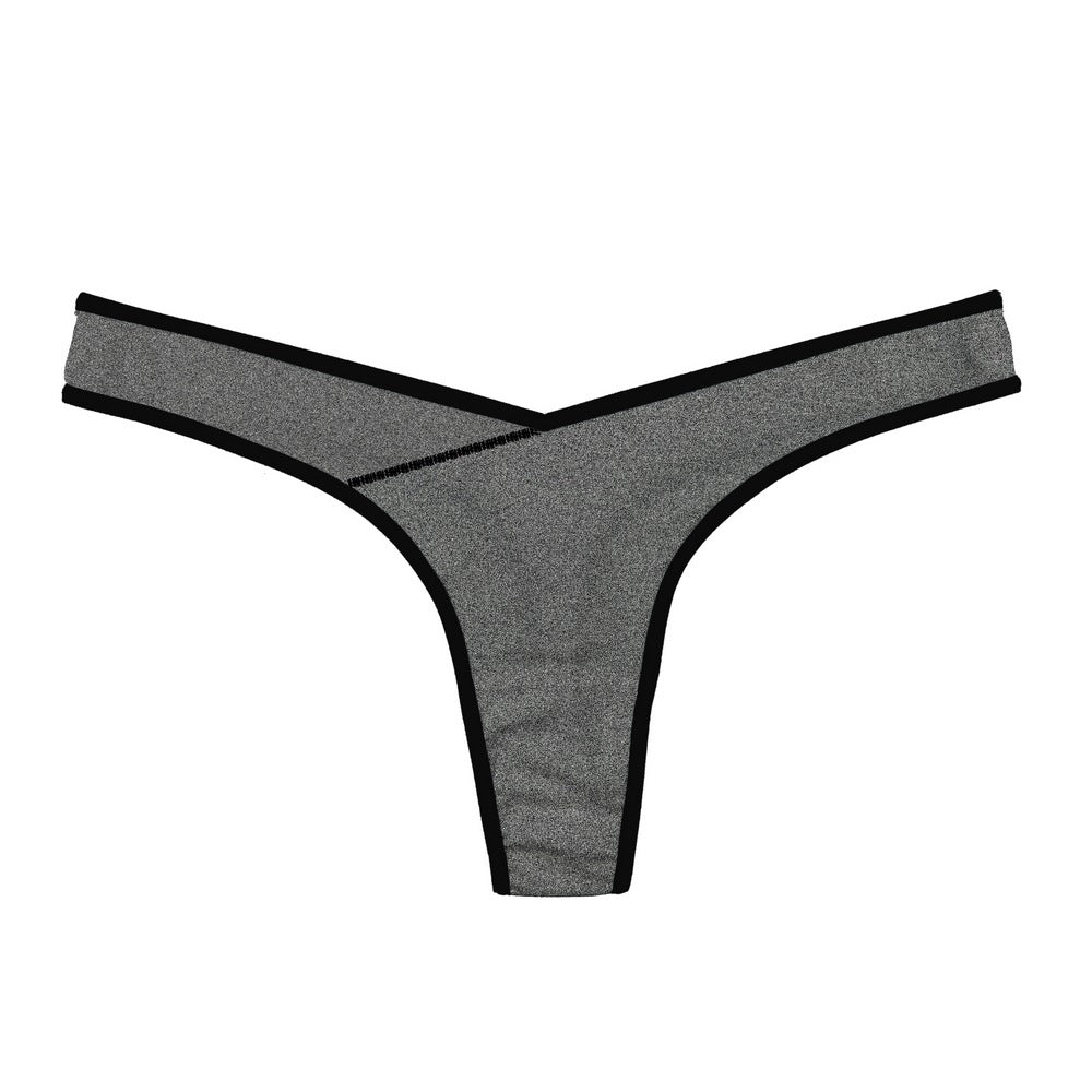 Trimmed Crisscross Thong Panty