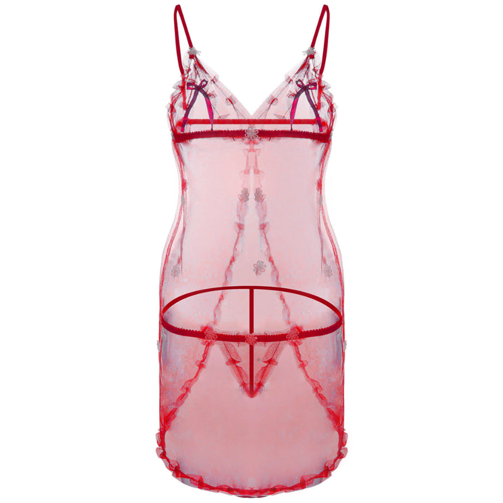 Bekleed met kant zie Babydoll