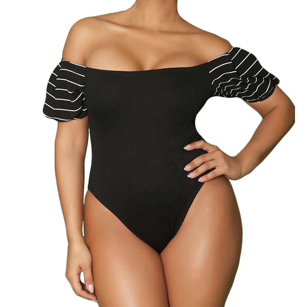 Plus Size Romantic Off-Shoulder Teddy