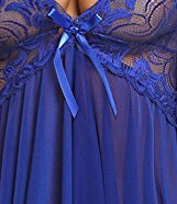 Set di babydoll in pizzo di fiore di sciarpa