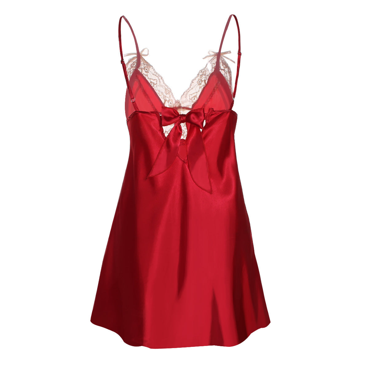 Silky Satin and Lace Babydoll Nightie