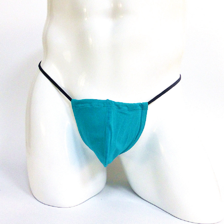 Pouche de couleur unie en G-string