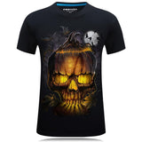 Evil Halloween Pumpkin Skull Shirt