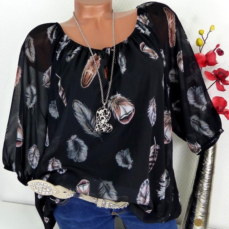 Blusa de capas fluidas Fallen Feathers