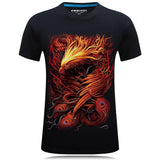 T-shirt graphique de transformation Fiery Phoenix