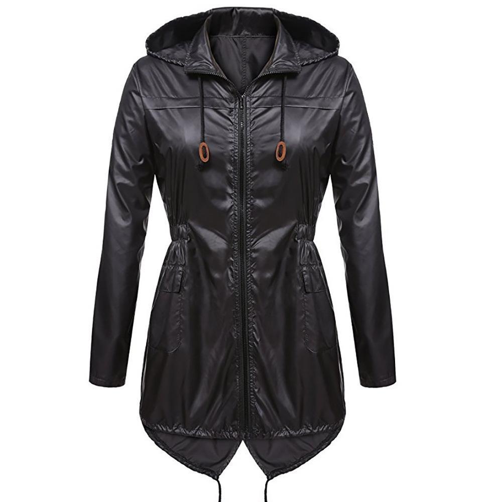 Chaqueta impermeable con cremallera completa