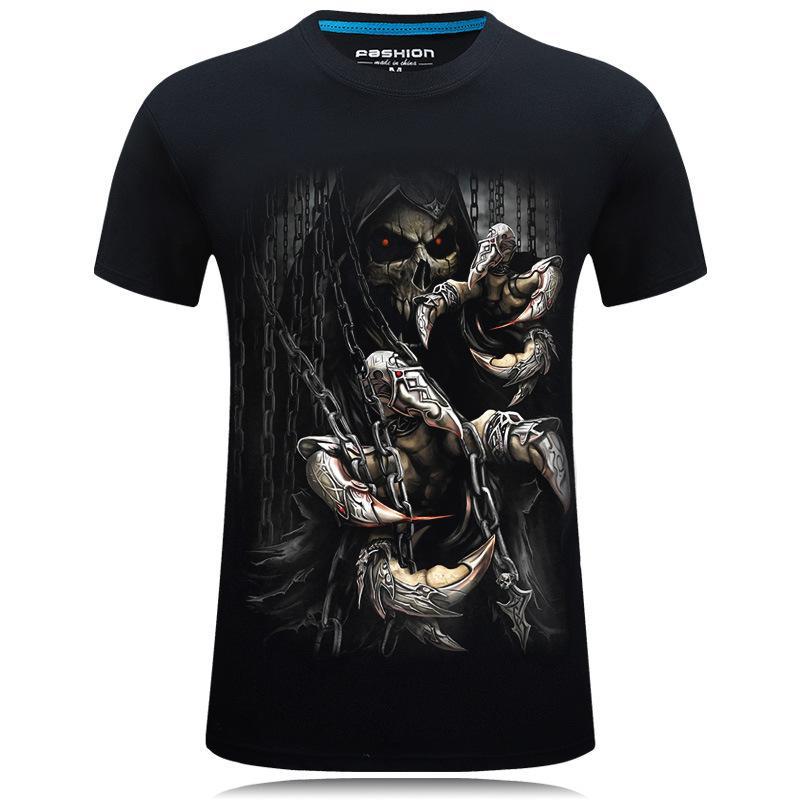 Chemise graphique des mains de la mort