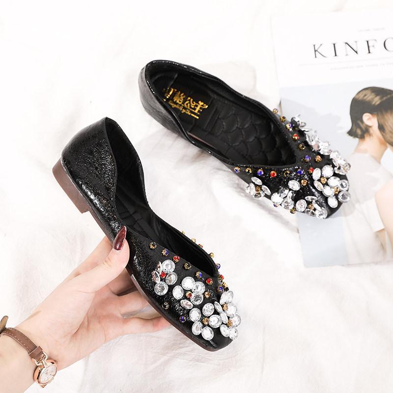 Jeweled Metallic Statement Ballerinas