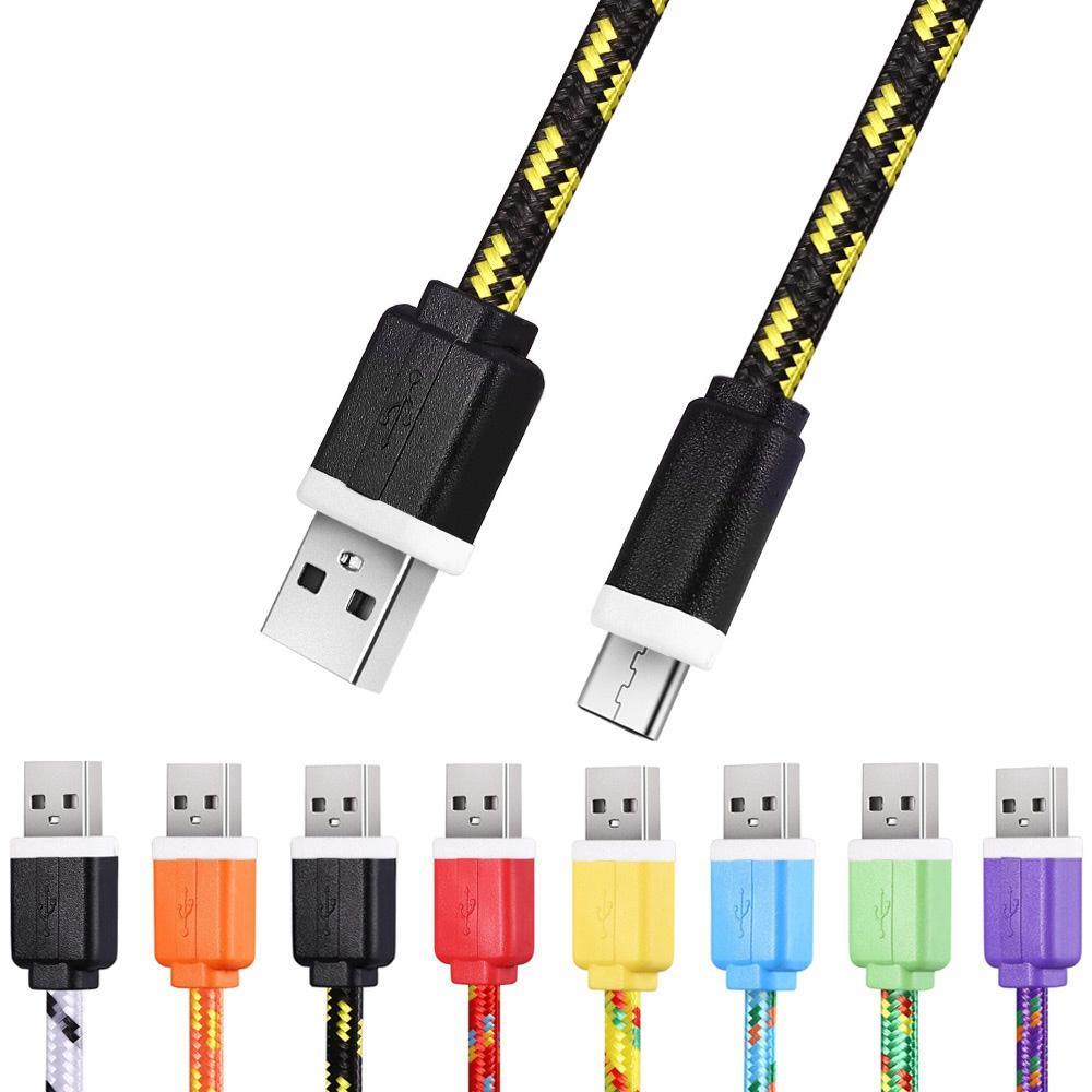 Cable cargador micro USB para teléfonos inteligentes Android