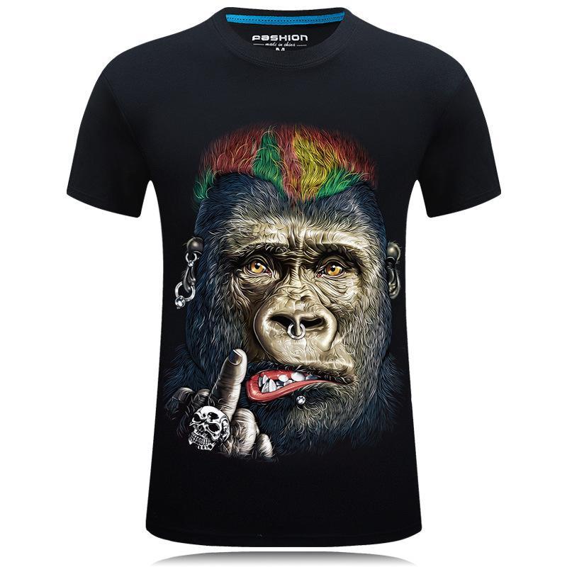 Punkrock-Gorilla-Gesichts-Shirt