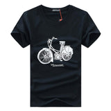 T-shirt graphique à vélo rétro