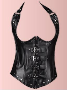 Studs & Buckles Sweetheart Halter Corset