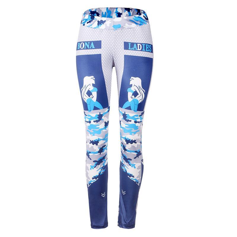 Pour les leggings de gym imprimés pour les dames